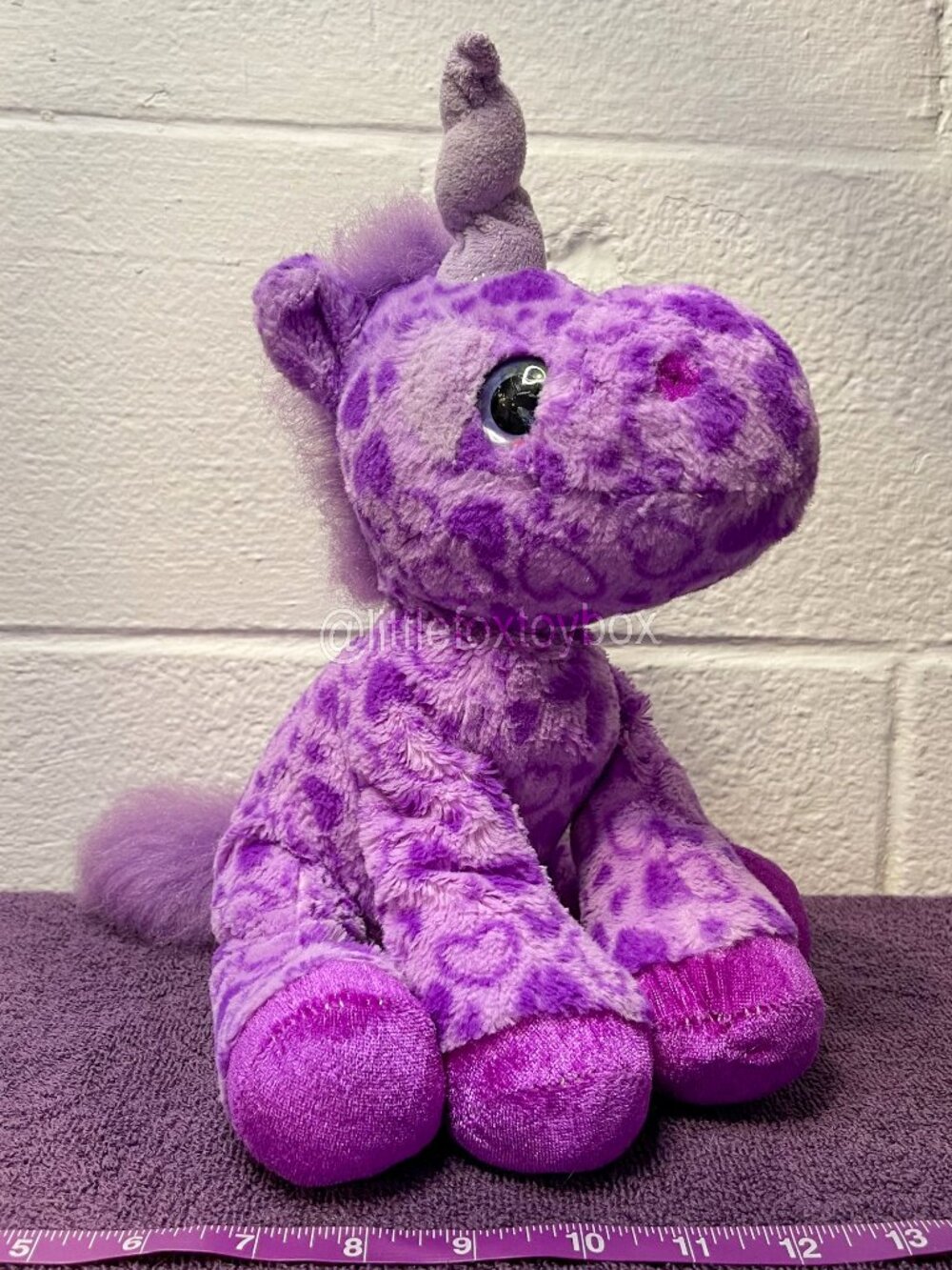 Wild Republic Unicorn Plush Purple Lavender Horse Stuffed Animal Fantasy ESSA